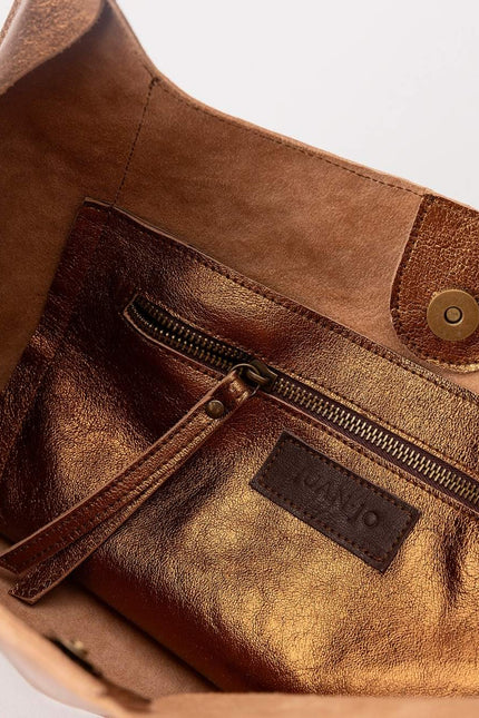 JUAN-JO I Bolso Metalizado Bronce T-Shirt