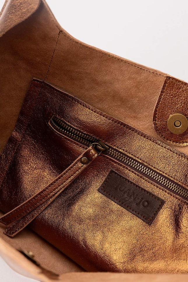 JUAN-JO I Bolso Metalizado Bronce T-Shirt