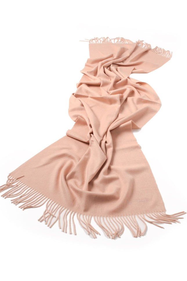 Bel Cashmere | Estola/ Bufanda grande con flecos nude