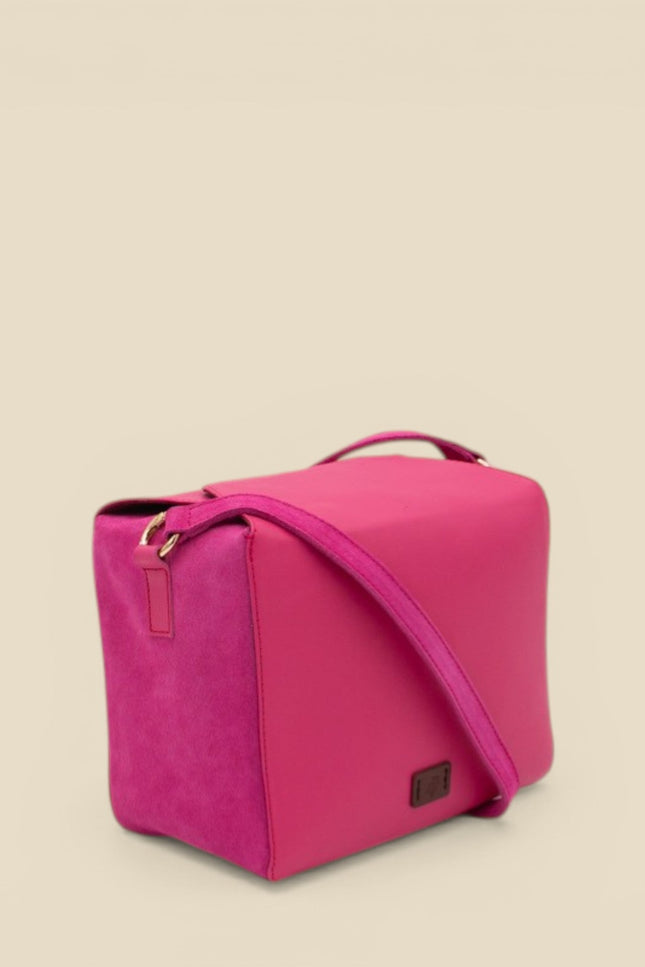 bolso piel buxus rosa piel napa foto estudio lateral