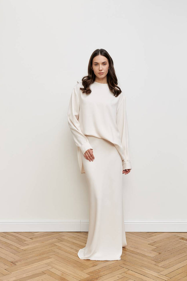 Kolosova | MILKY MAXI SKIRT
