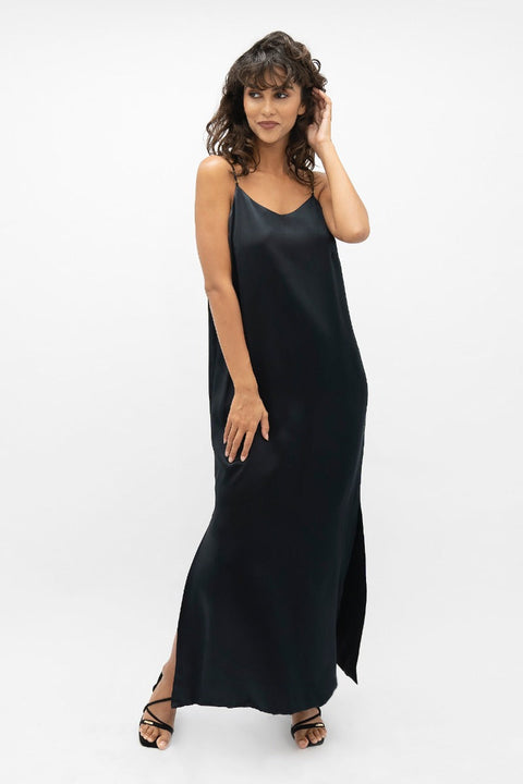 1 People | Calabar  - Slip Dress - Black