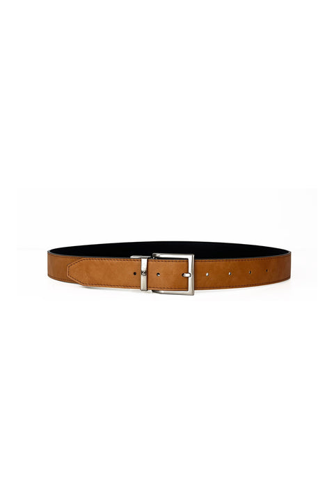 Canussa | Reverse reversible belt – Black/Camel