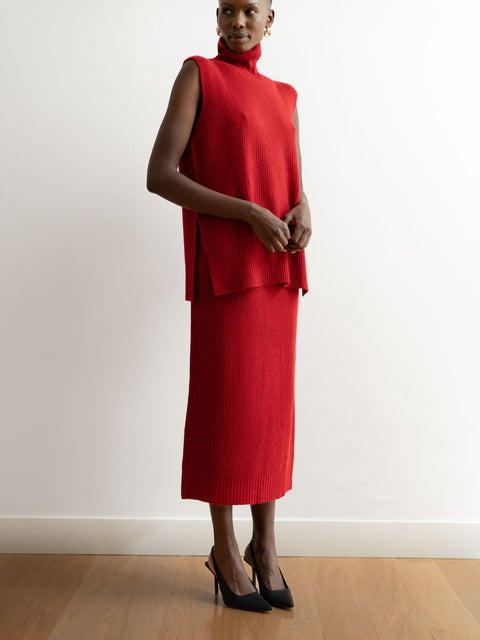 Bel Cashmere | Falda Keira granate