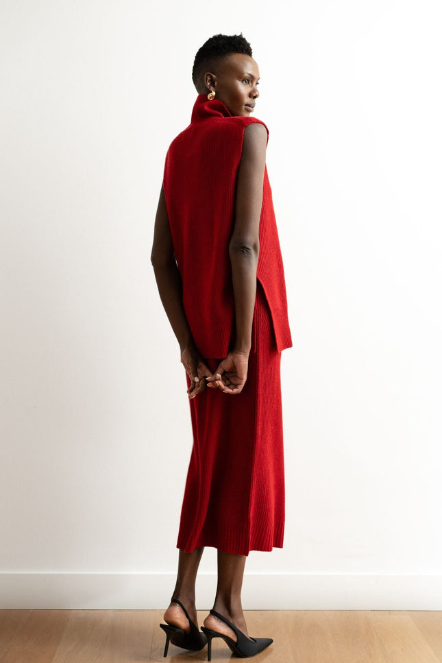 Bel Cashmere | Falda Keira granate