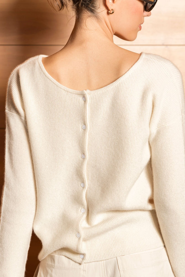 Bel Cashmere | Cárdigan Camille crudo