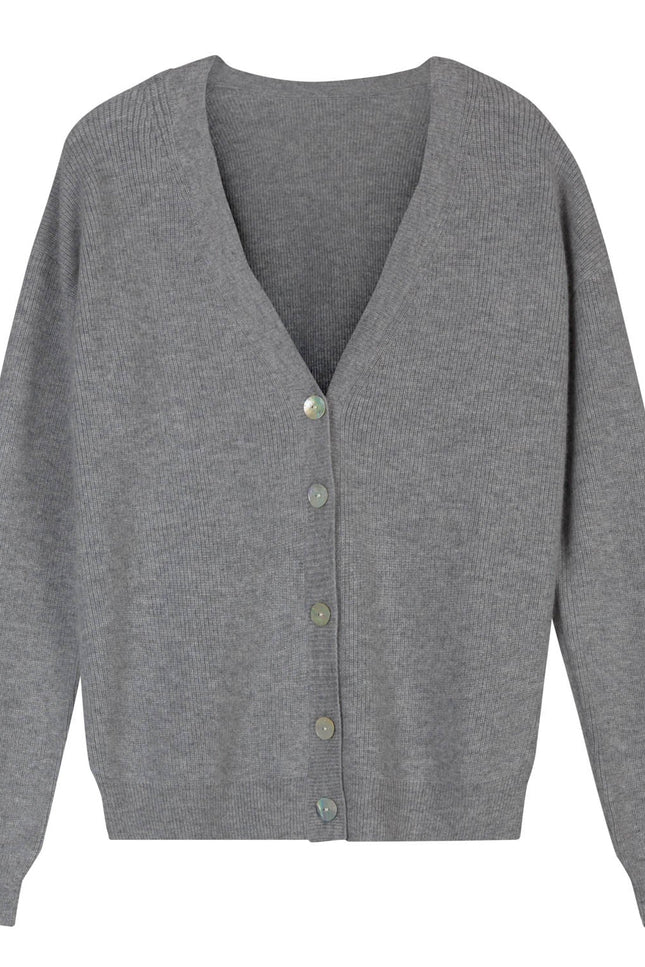 Bel Cashmere | Cárdigan Eva gris