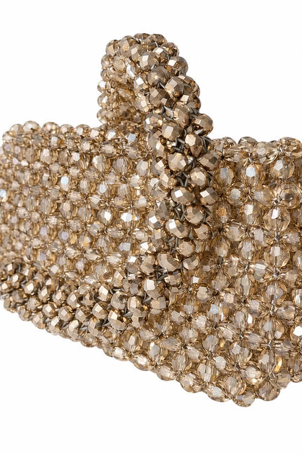 Atelier Emine Glera Clay Crystal Gelato Couture handmade crystal handbag with crystal stone handle