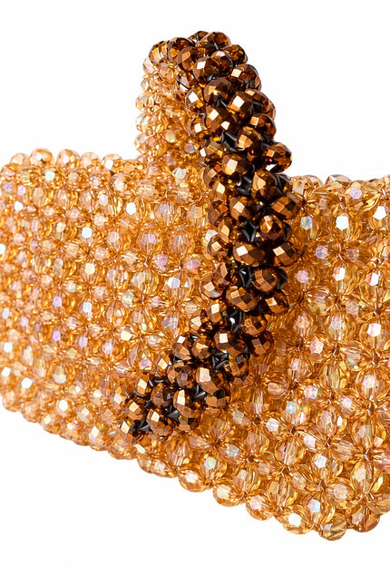 Atelier Emine Glera Dorado Crystal Gelato Couture handmade crystal handbag with crystal stone handle