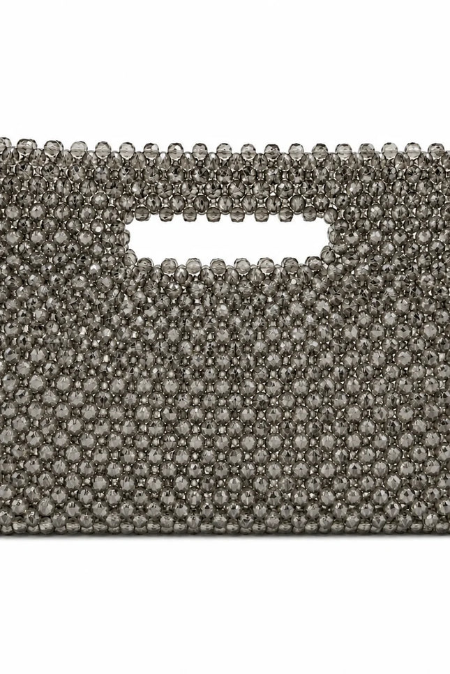 Atelier Emine Viona Moonlight handcrafted crystal bag from the Crystal Gelato Couture series, featuring an integrated handle, luminous crystal details, and magnetic closure.
