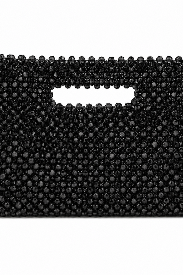 Atelier Emine Viona Nox handcrafted crystal bag from the Crystal Gelato Couture series, featuring an integrated handle, luminous crystal details, and magnetic closure.