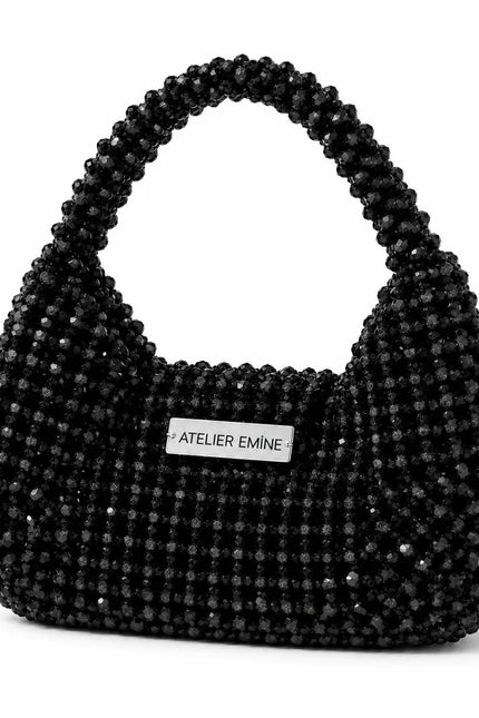 Atelier Emine Stracci Amaré Crystal Gelato Couture handmade crystal handbag with integrated crystal stone handle