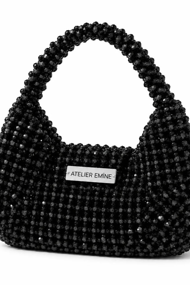 Atelier Emine Stracci Amaré Crystal Gelato Couture handmade crystal handbag with integrated crystal stone handle