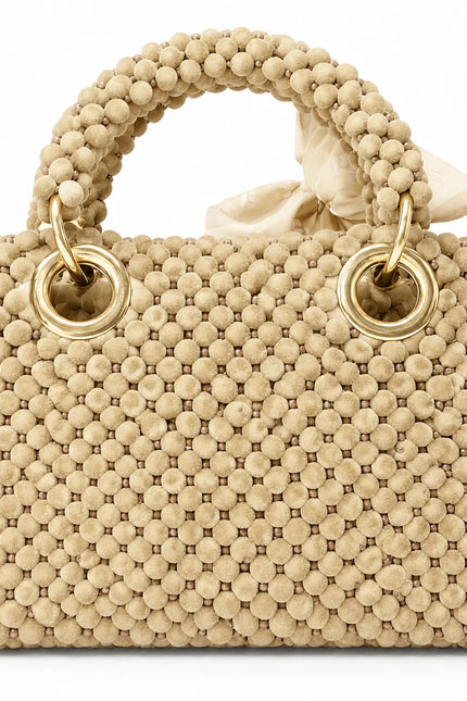 Atelier Emine Silva Linen Velvet Noir Couture premium handmade velvet bag with integrated handle