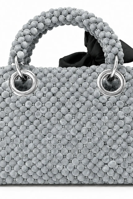 Atelier Emine Silva Luna Velvet Noir Couture premium handmade couture bag with integrated handle