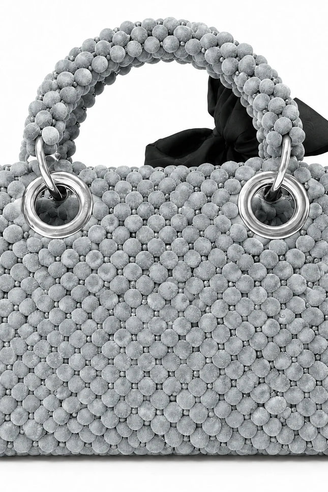Atelier Emine Silva Luna Velvet Noir Couture premium handmade couture bag with integrated handle
