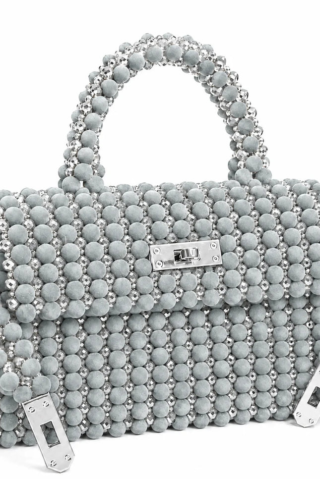 Atelier Emine Velis Diamond Velvet Noir Couture premium handmade velvet and crystal couture bag with integrated handles