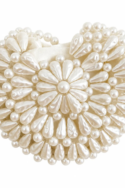 Atelier Emine Vanity Oyster Pearl Weave Couture luxury handmade pearl bag with pearl handle