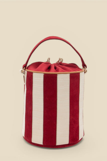 bolso de piel tambour circus rouge central