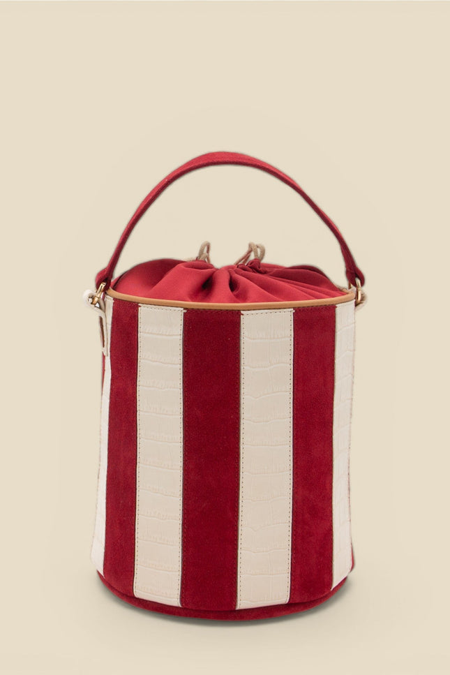 bolso de piel tambour circus rouge central