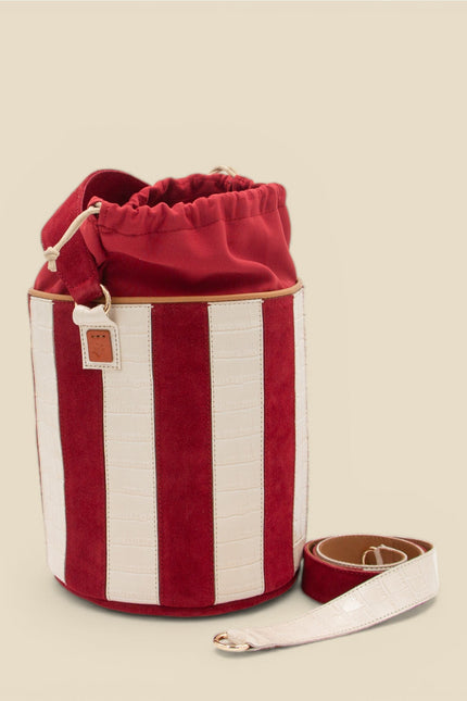 bolso de piel tambour circus abierto
