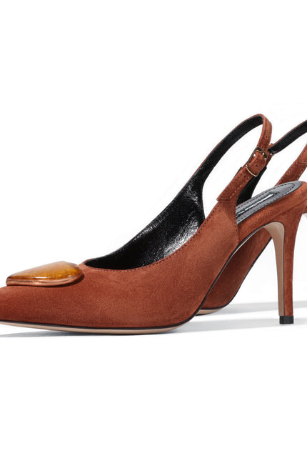 The Mad Shoes | YOKO Slingback Cognac Brown