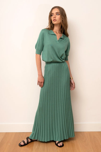 Bel Cashmere | Falda Claudia esmeralda