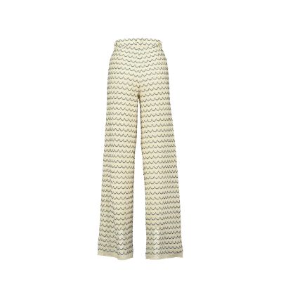Relax baby be cool | Wide Leg Trousers with marine waves