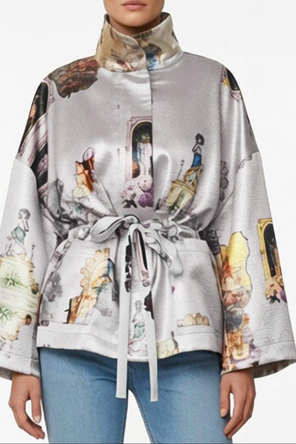 Square Boxy Jacket - Sicily Silver