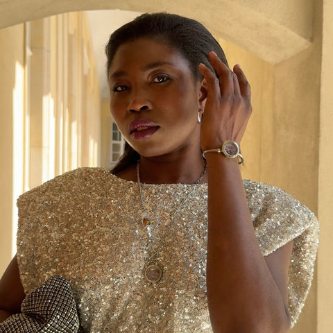 My Little Nature I Bransoletka mankietowa z turkusowym kryształem