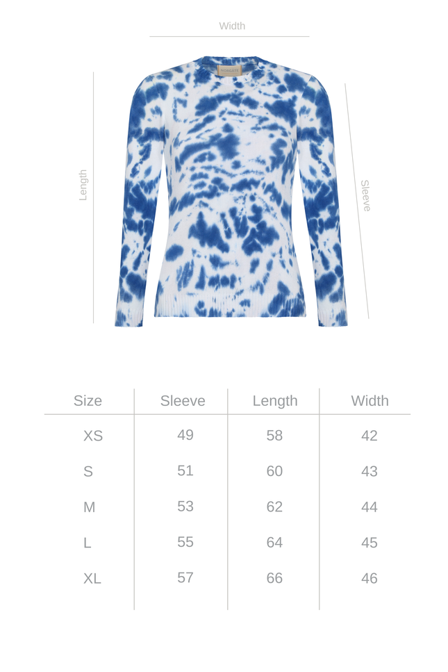 Natural Sweater - Blue NORGÄTE alpaca knitwear sustainably made in Peru