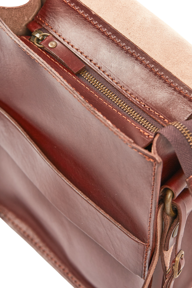 The Dust Company | Shoulder bag Messenger Mod 114 dark brown