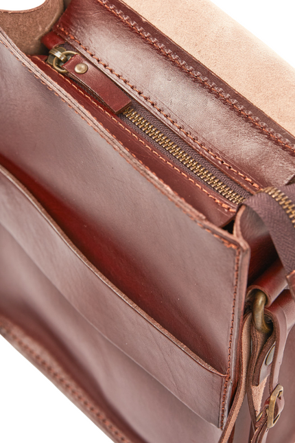 The Dust Company | Shoulder bag Messenger Mod 114 dark brown