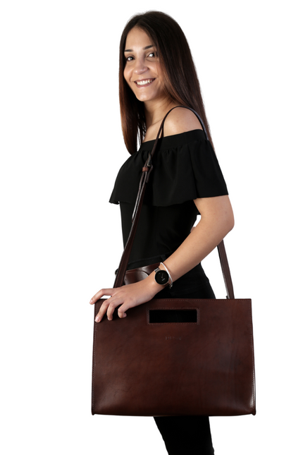 The Dust Company | Tote bag Mod 113 dark brown