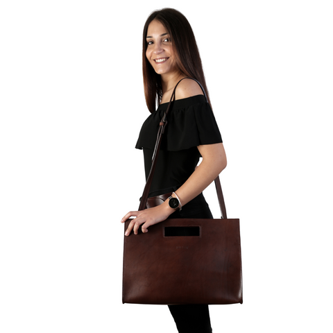 The Dust Company | Tote bag Mod 113 dark brown