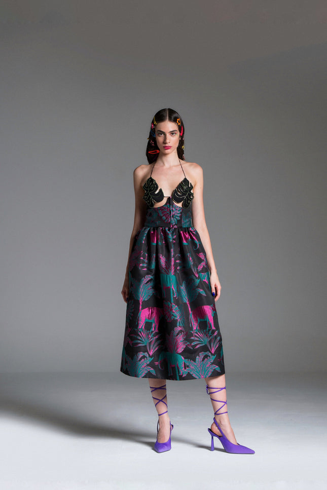 Psychedelic Overdose | Animal Midi Skirt