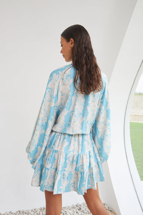 State Of Georgia I THE NIRVANA MINI FLARE - HIBISCUS BLUE