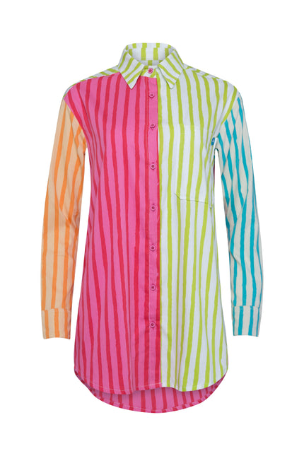 State Of Georgia I THE SUNNY SIDE UP SHIRT - MULTI COLOUR STRIPES