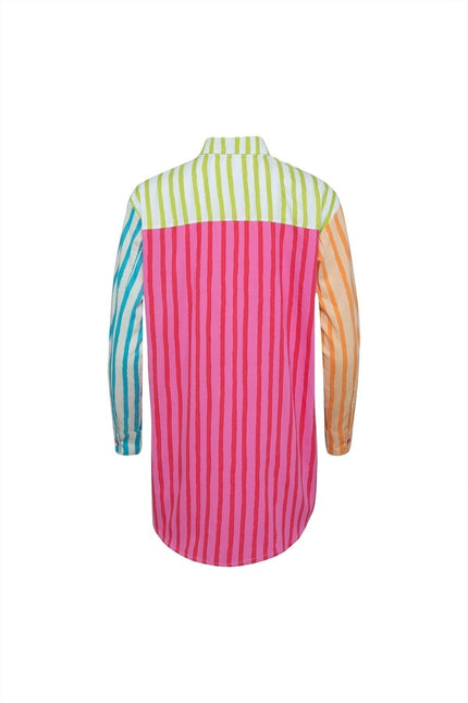 State Of Georgia I THE SUNNY SIDE UP SHIRT - MULTI COLOUR STRIPES