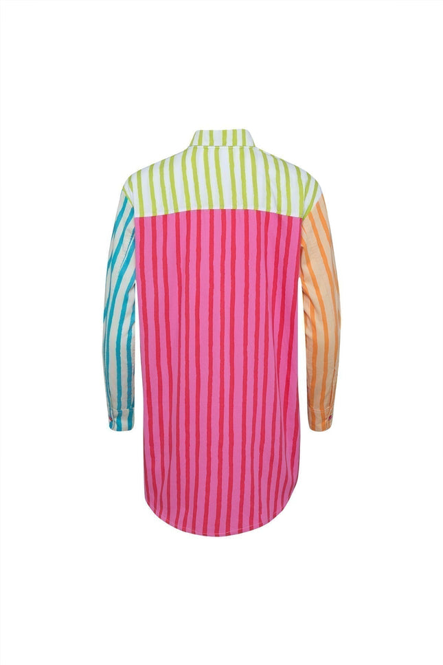 State Of Georgia I THE SUNNY SIDE UP SHIRT - MULTI COLOUR STRIPES