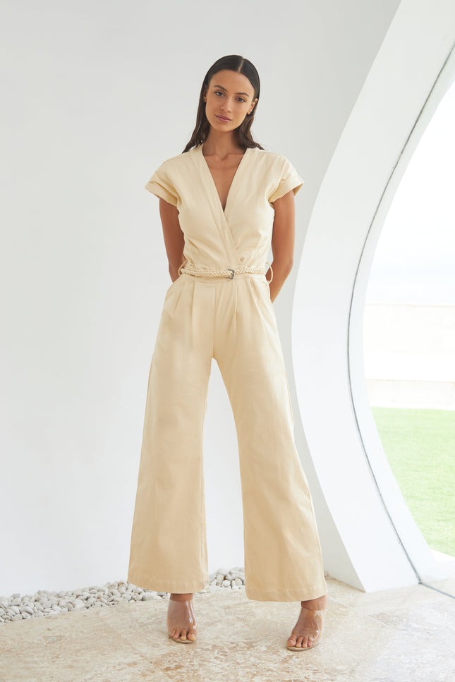 State Of Georgia I THE EUPHORIA JUMPSUIT - SAND
