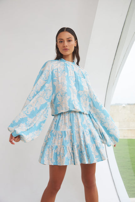 State Of Georgia I THE NIRVANA MINI FLARE - HIBISCUS BLUE