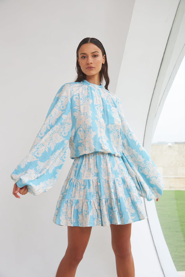 State Of Georgia I THE NIRVANA MINI FLARE - HIBISCUS BLUE