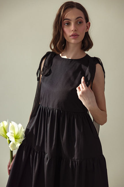 Pat Sege | Sukienka Midi Midnight Bow