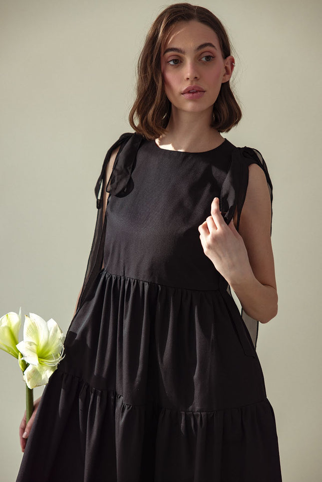 Pat Sege | Sukienka Midi Midnight Bow
