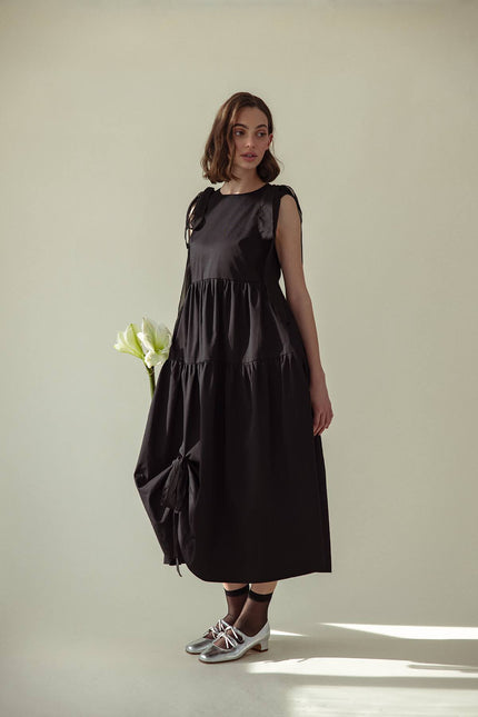 Pat Sege | Sukienka Midi Midnight Bow