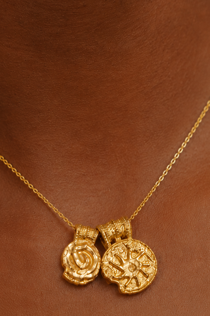 Arvino | Ancient Symbols Charm Necklace in 925 Sterling Silver