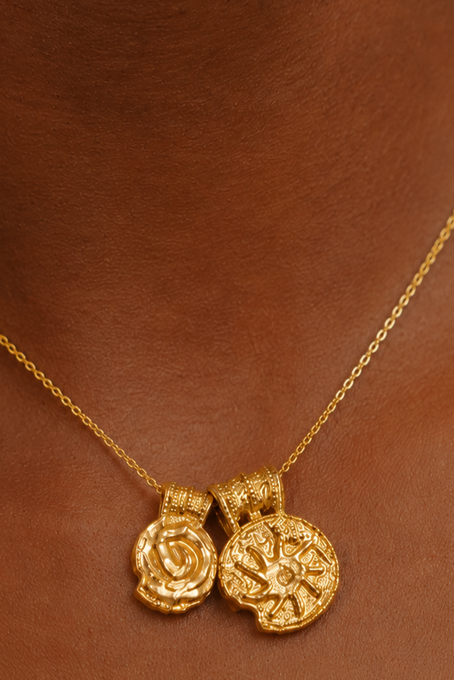 Arvino | Ancient Symbols Charm Necklace in 925 Sterling Silver