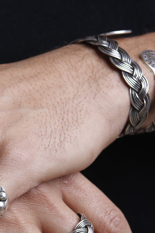 Yelli Jewels | Coins Braided Bangle Bracelet