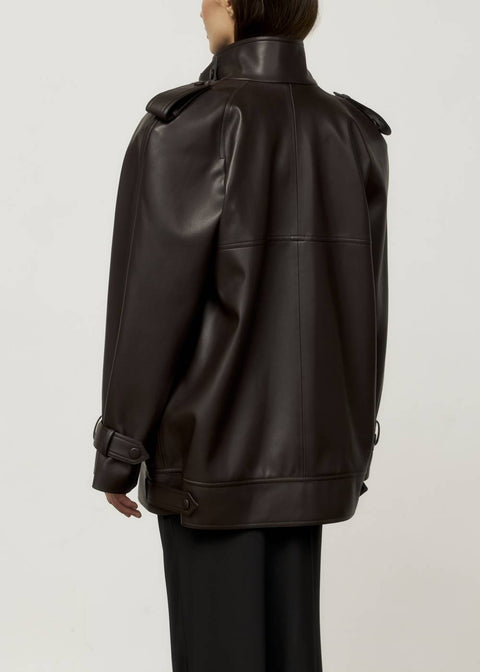 Kolosova | Chocolate Double-Breasted Jacket